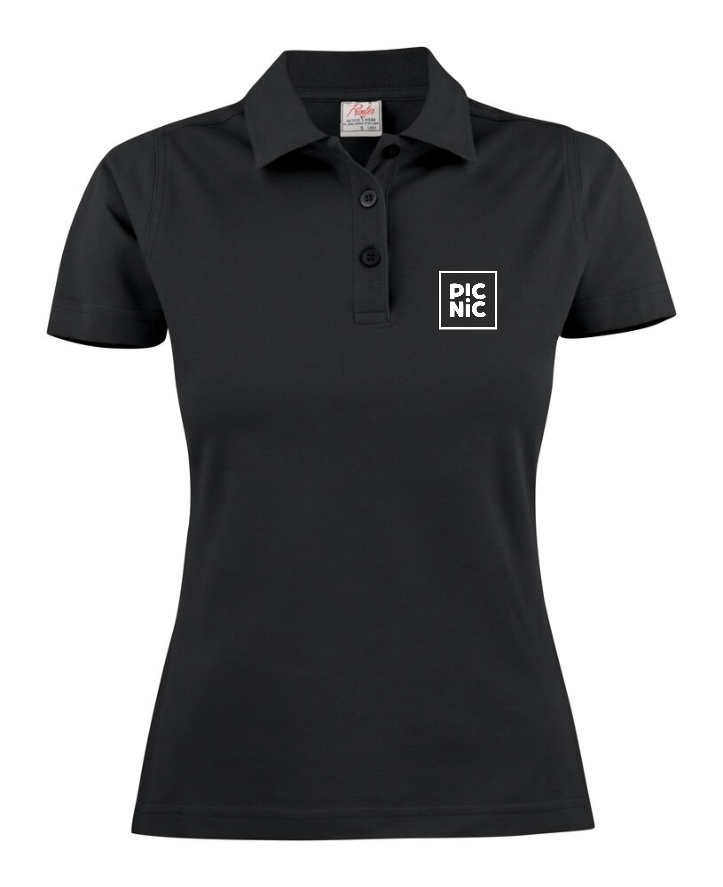 poloshirt, korte mouwen, donker, logo, katoen, poloshirt, korte mouwen, zwart, logo, katoen
