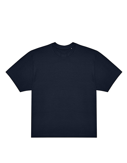 t-shirt, navy, short-sleeve, crew neck, plain