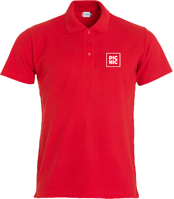 polo, t-shirt, korte mouw, rode polo, logo op borst
