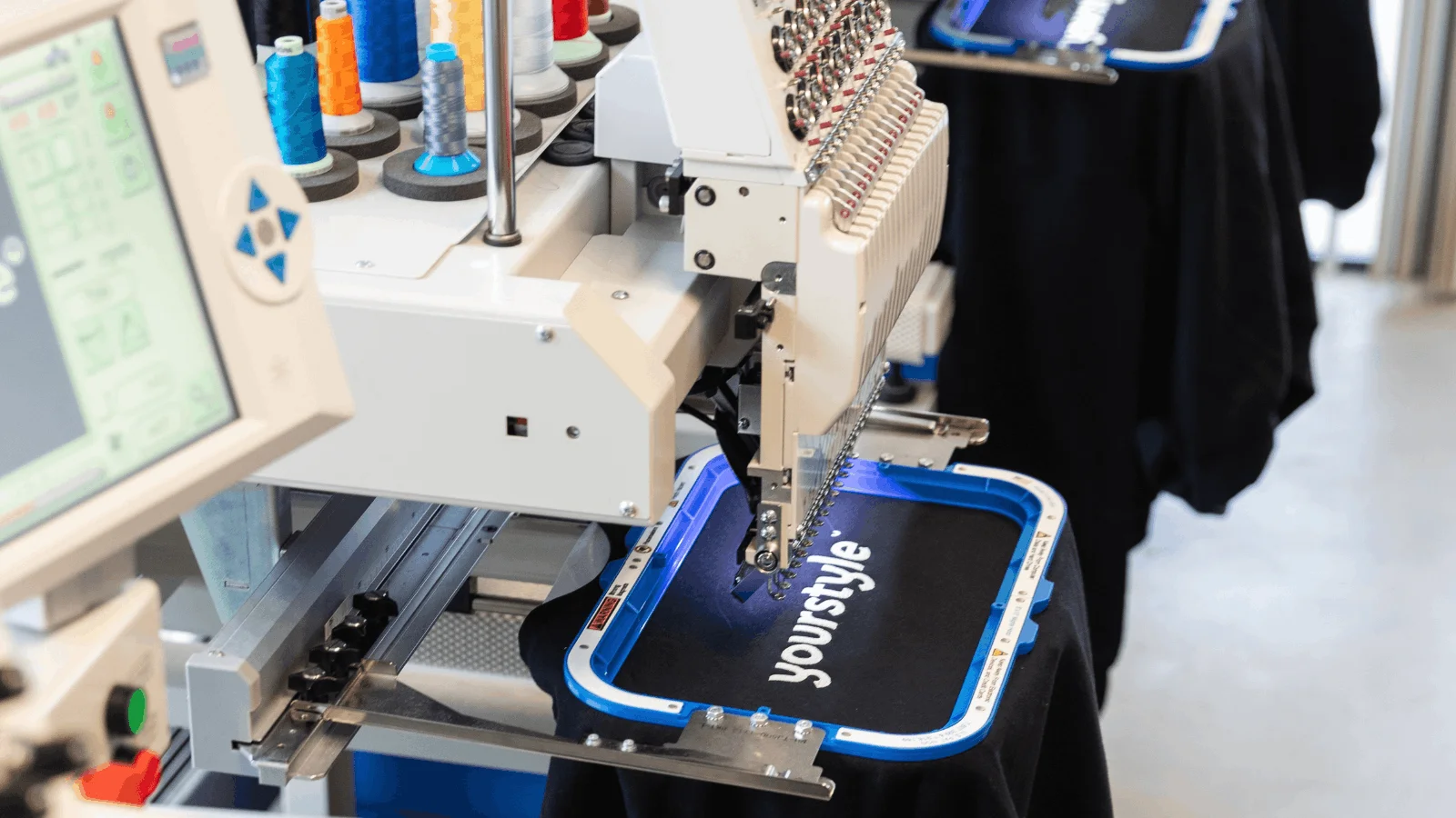 naaldbord, machine, naaimachine, applique, textiel
