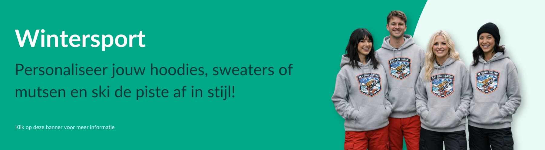 Wintersport merch bedrukken en/of borduren