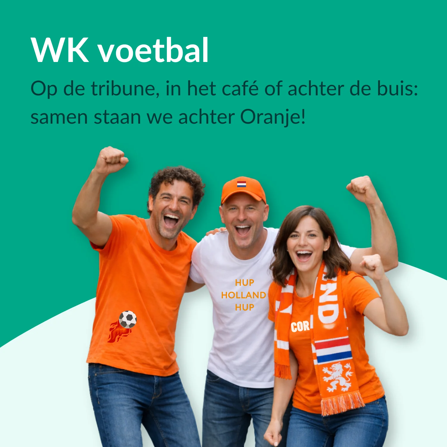 Kleding en ander textiel borduren en bedrukken voor WK voetbal
