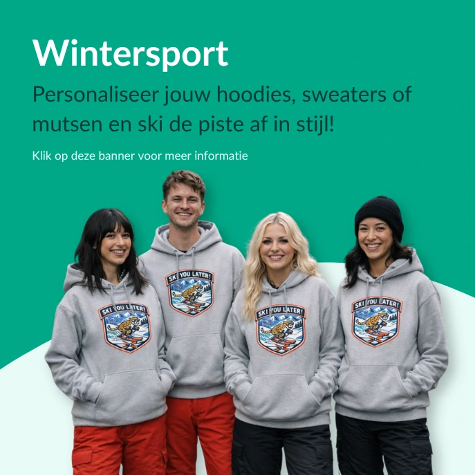 Wintersport merch bedrukken en/of borduren